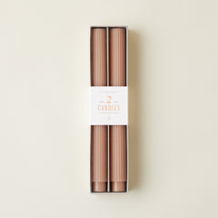 10" Fluted Taper Candle Set