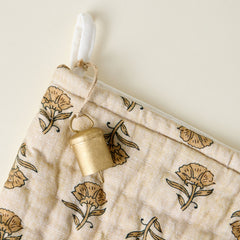 Block Print Stocking with Bell