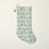Block Print Stocking with Bell