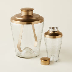 Ana Glass Ice Bucket and Tongs