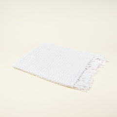 Bora Waffle Bath Towel - White