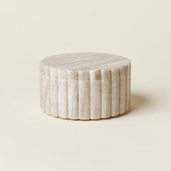 Beige Marble Canister