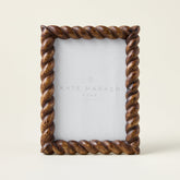 Dark Hand-Carved Photo Frame