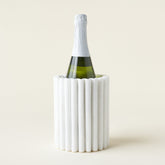 Fluted Marble Wine Cooler