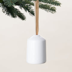 Ivory Porcelain Bell Ornament