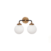 Bistro Double Light Curved Sconce