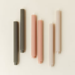 10" Fluted Taper Candle Set