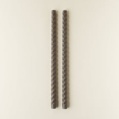 18" Twisted Taper Candles - Set of 2