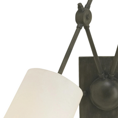 Compass Black Wall Sconce