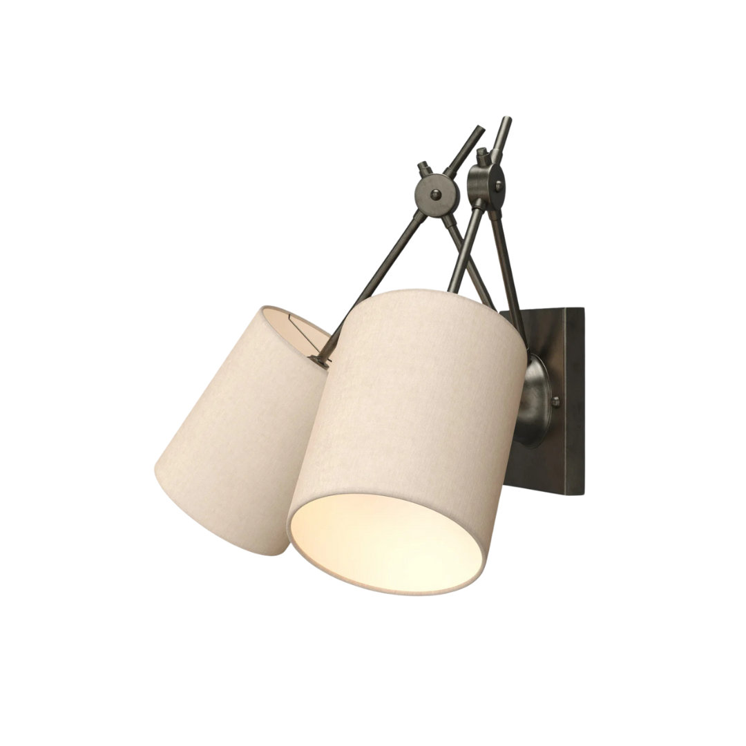 Compass Black Wall Sconce