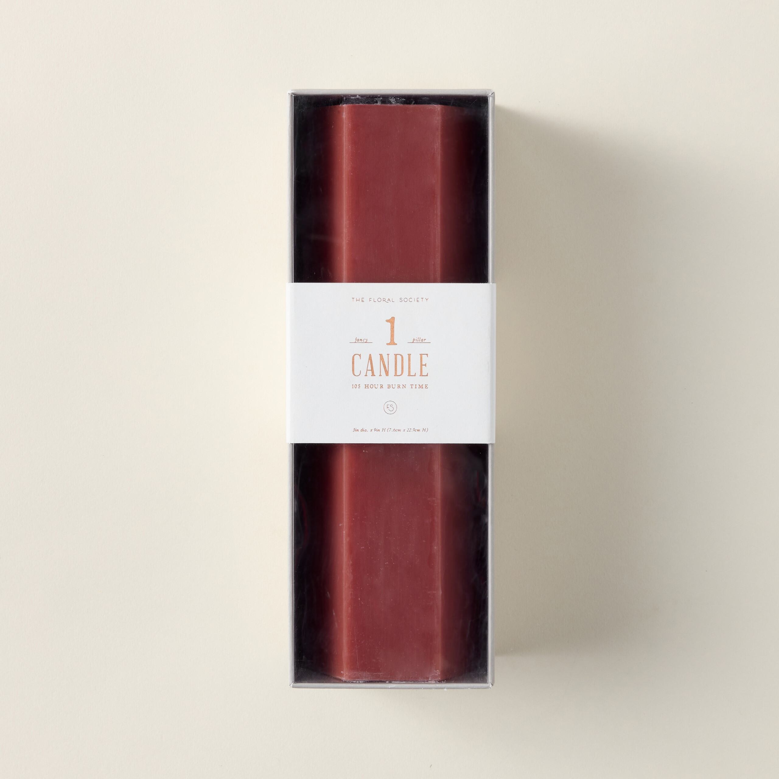 Hexagon Pillar Candle