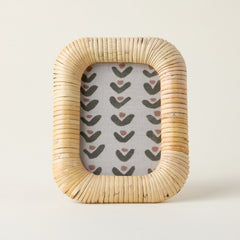 Curved Rattan Photo Frame
