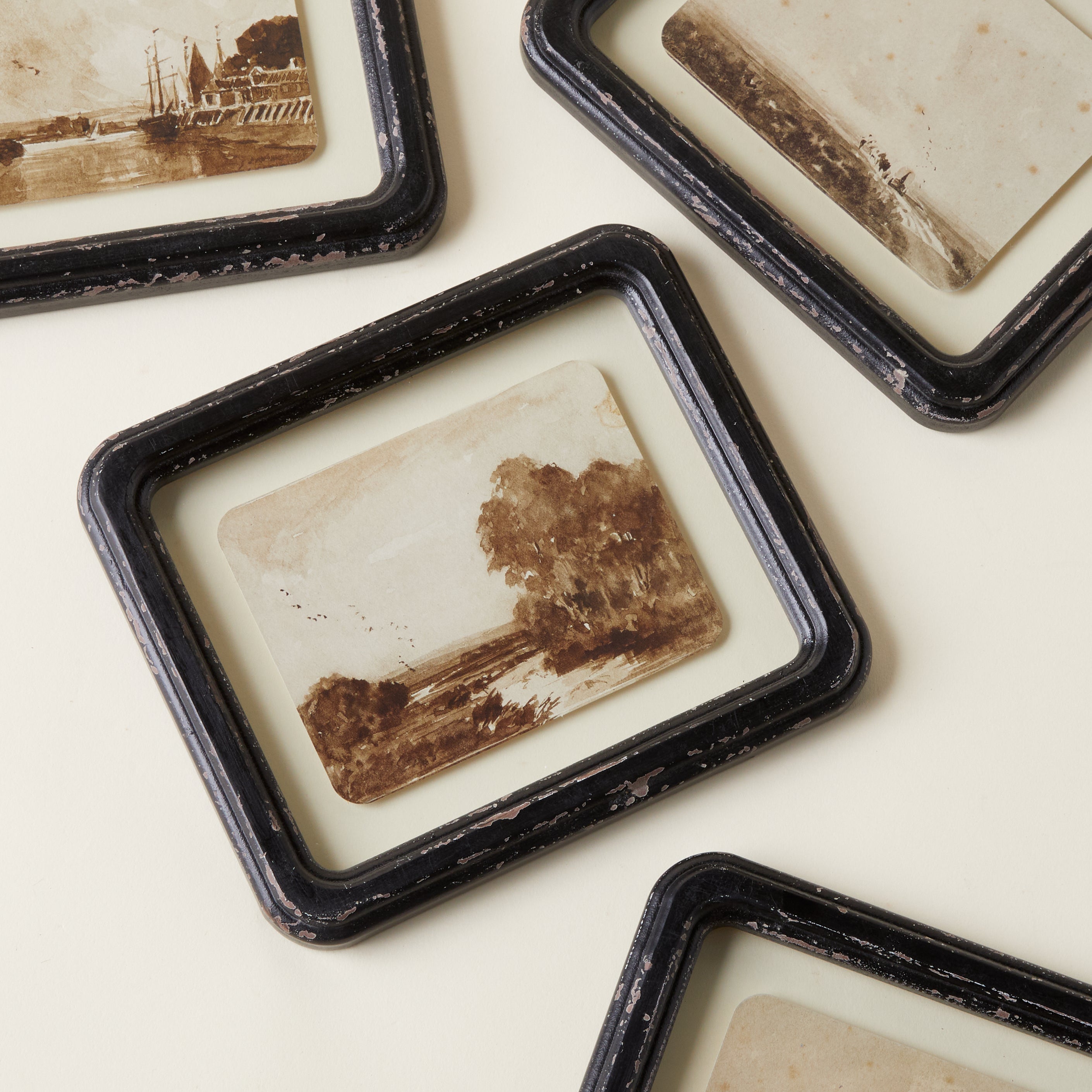 Antique Landscape Framed Wall Decor