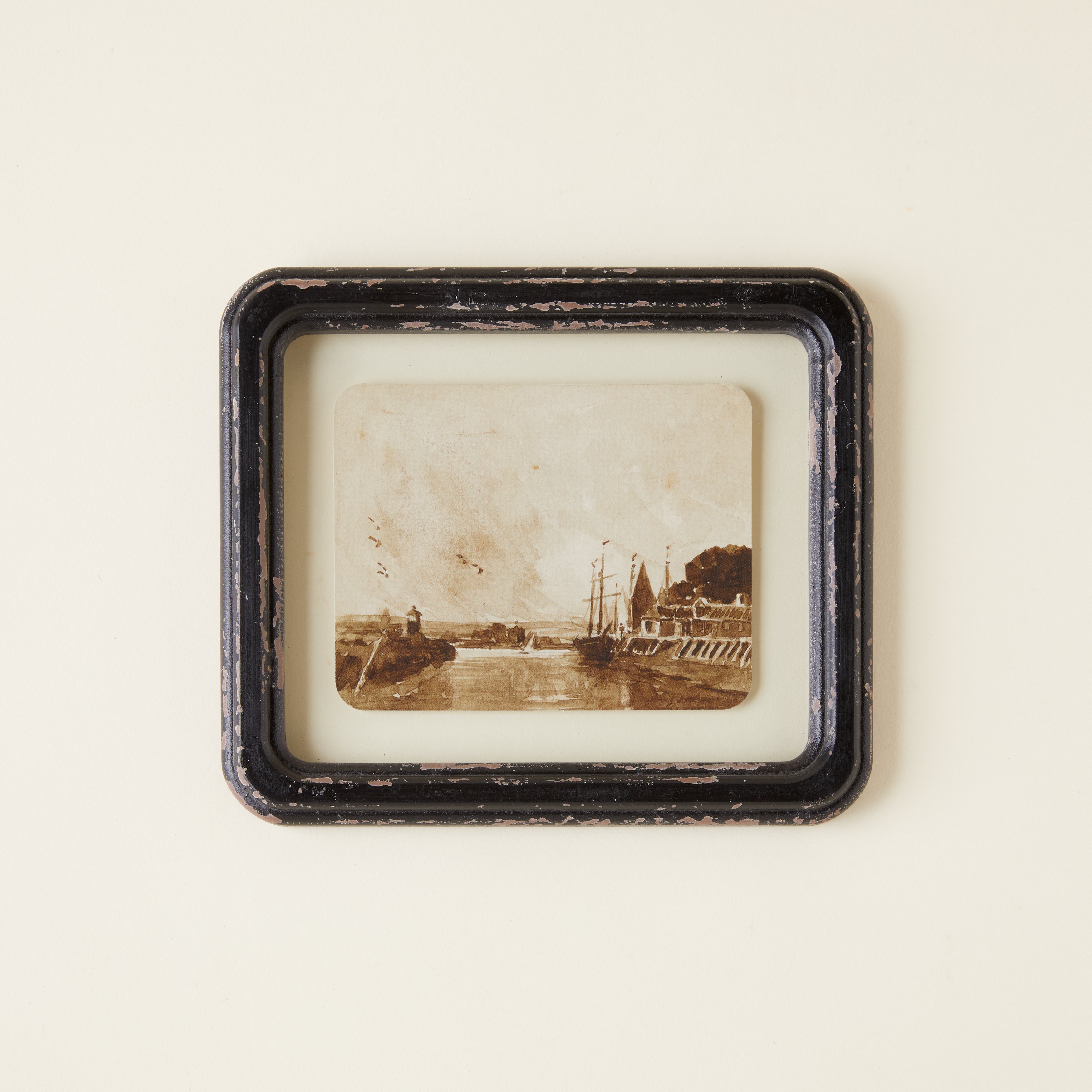 Antique Landscape Framed Wall Decor