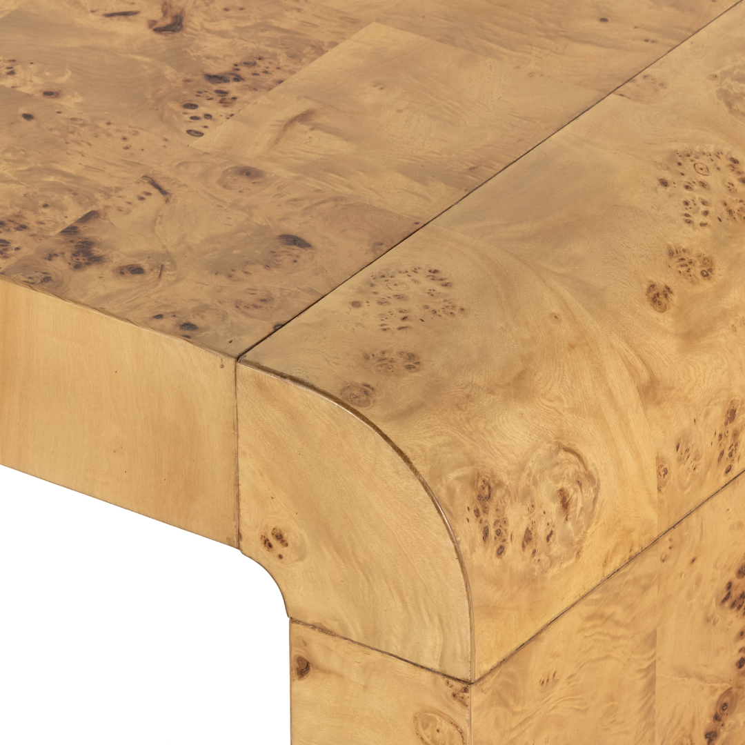 Burled Wood Coffee Table