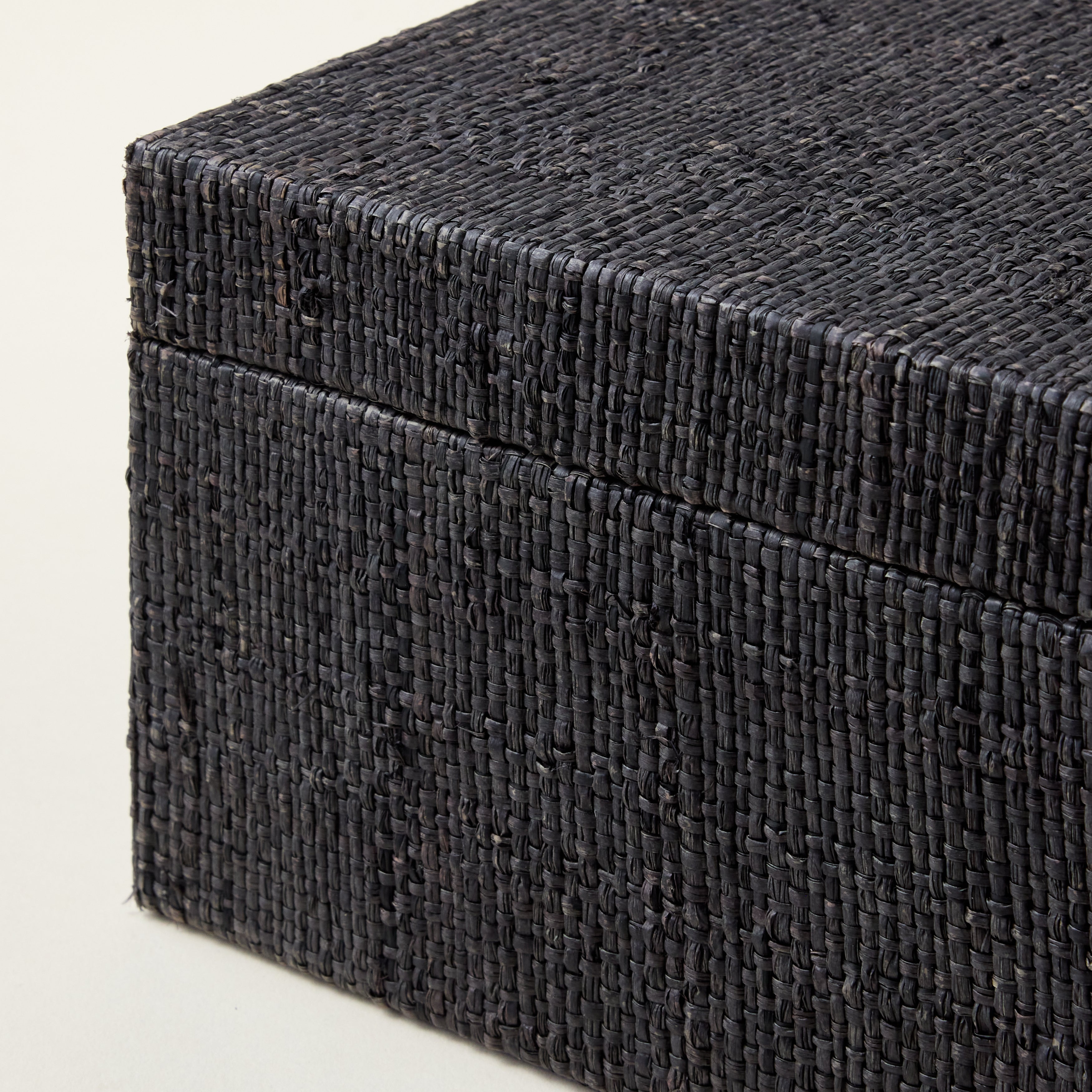 Blue Raffia & Chambray Box
