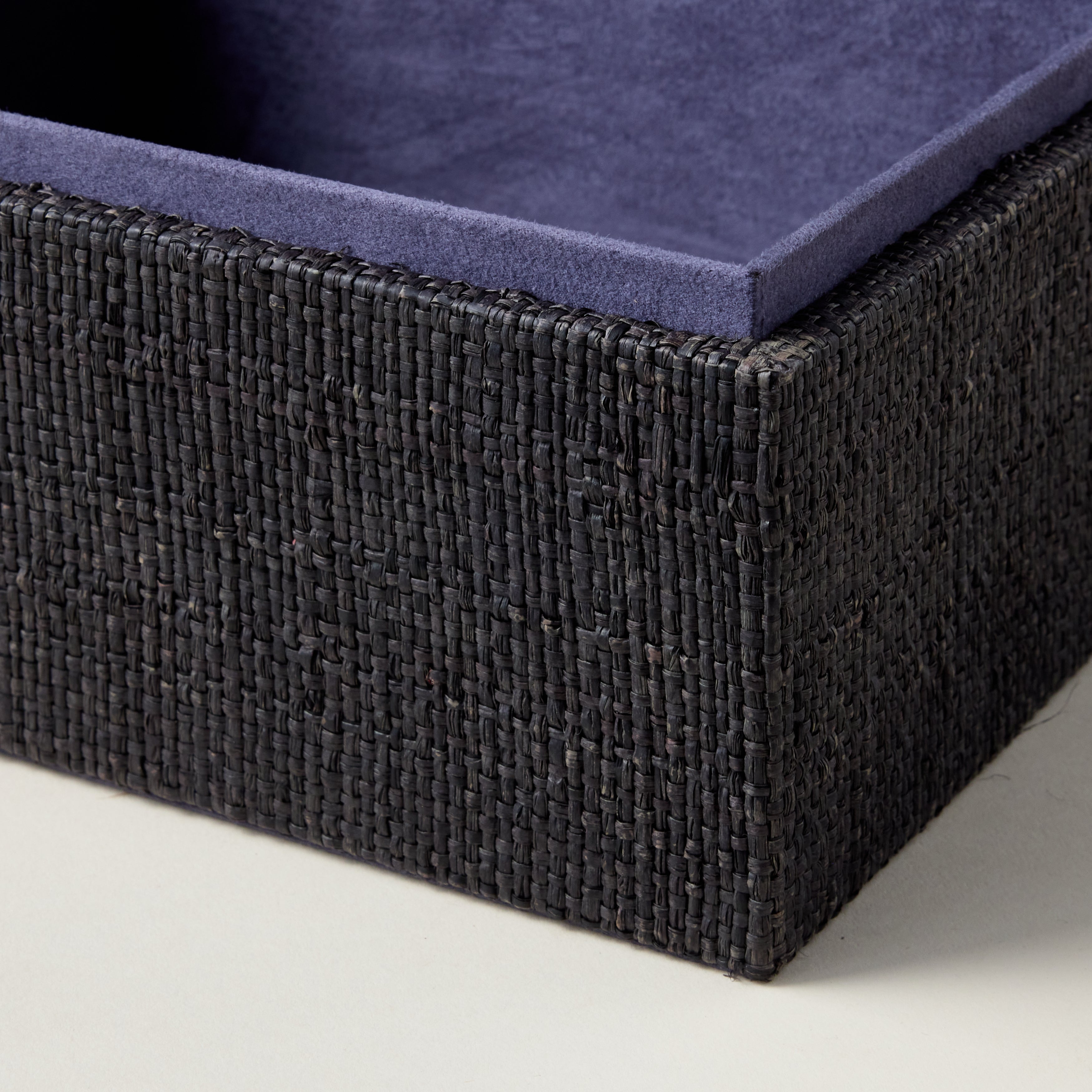 Blue Raffia & Chambray Box