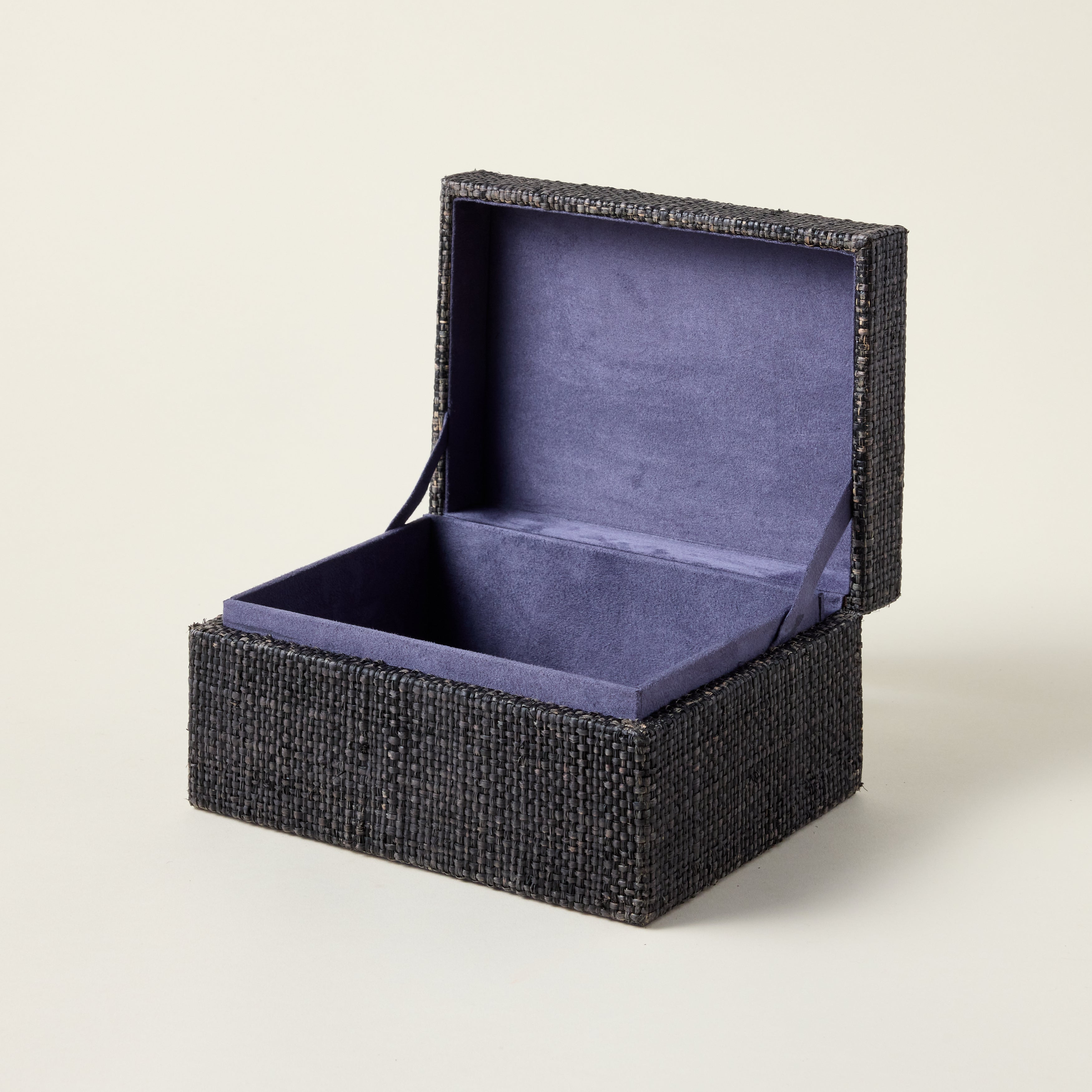 Blue Raffia & Chambray Box