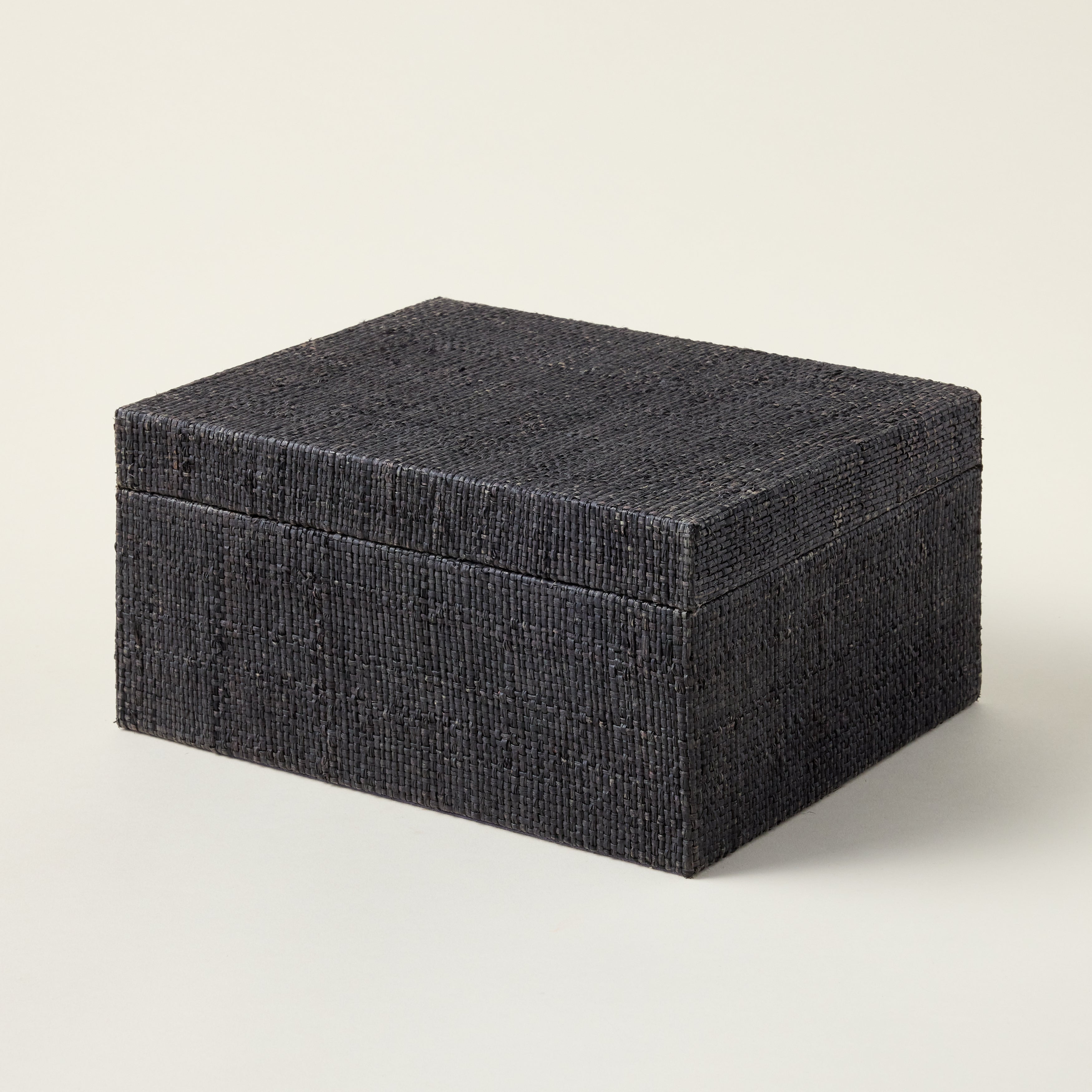 Blue Raffia & Chambray Box