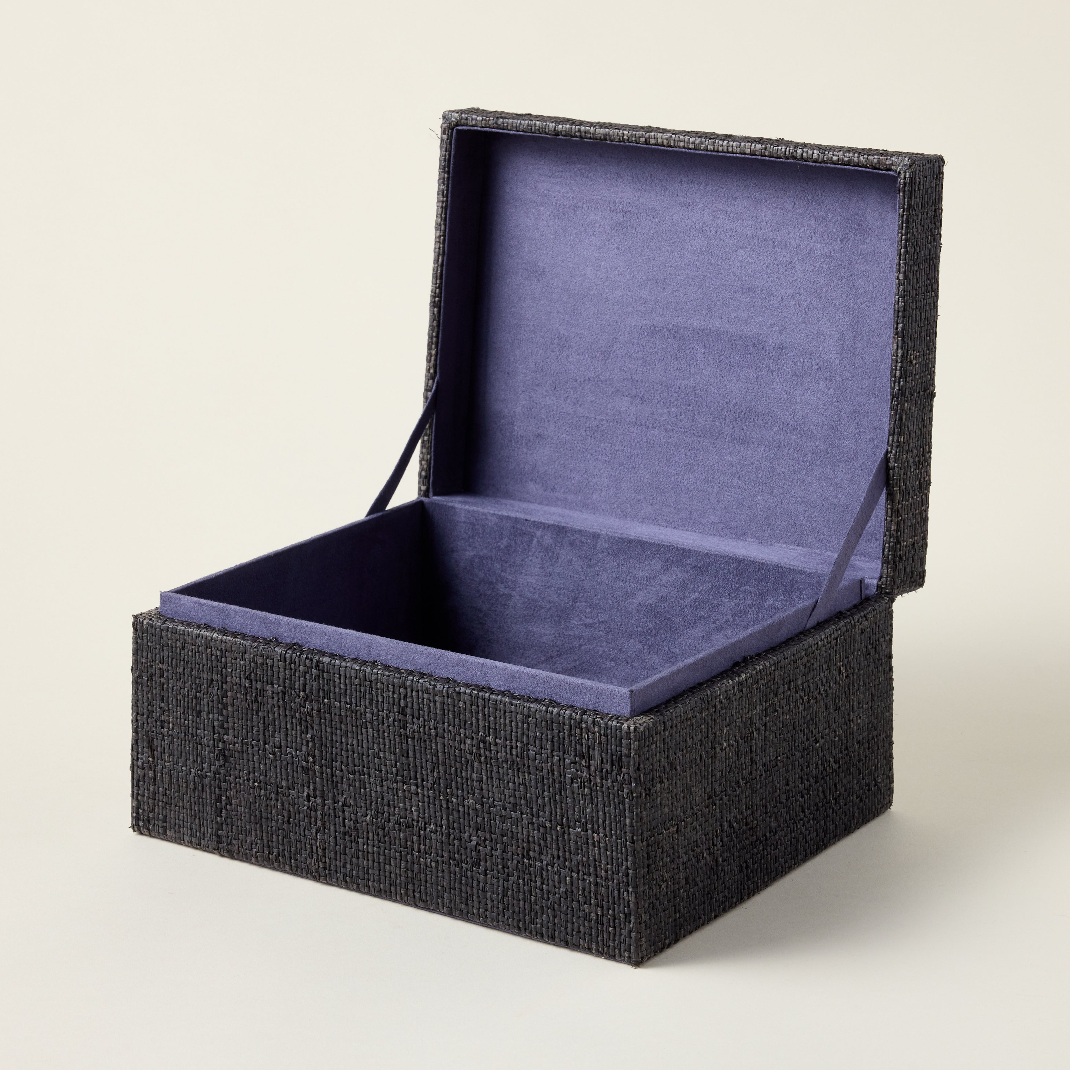 Blue Raffia & Chambray Box