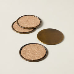 Brass Coasters - Set of 4