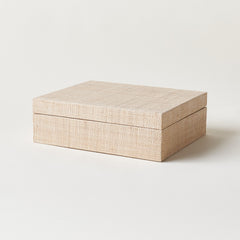 Grasscloth Hinged Box