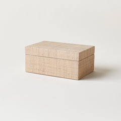 Grasscloth Hinged Box