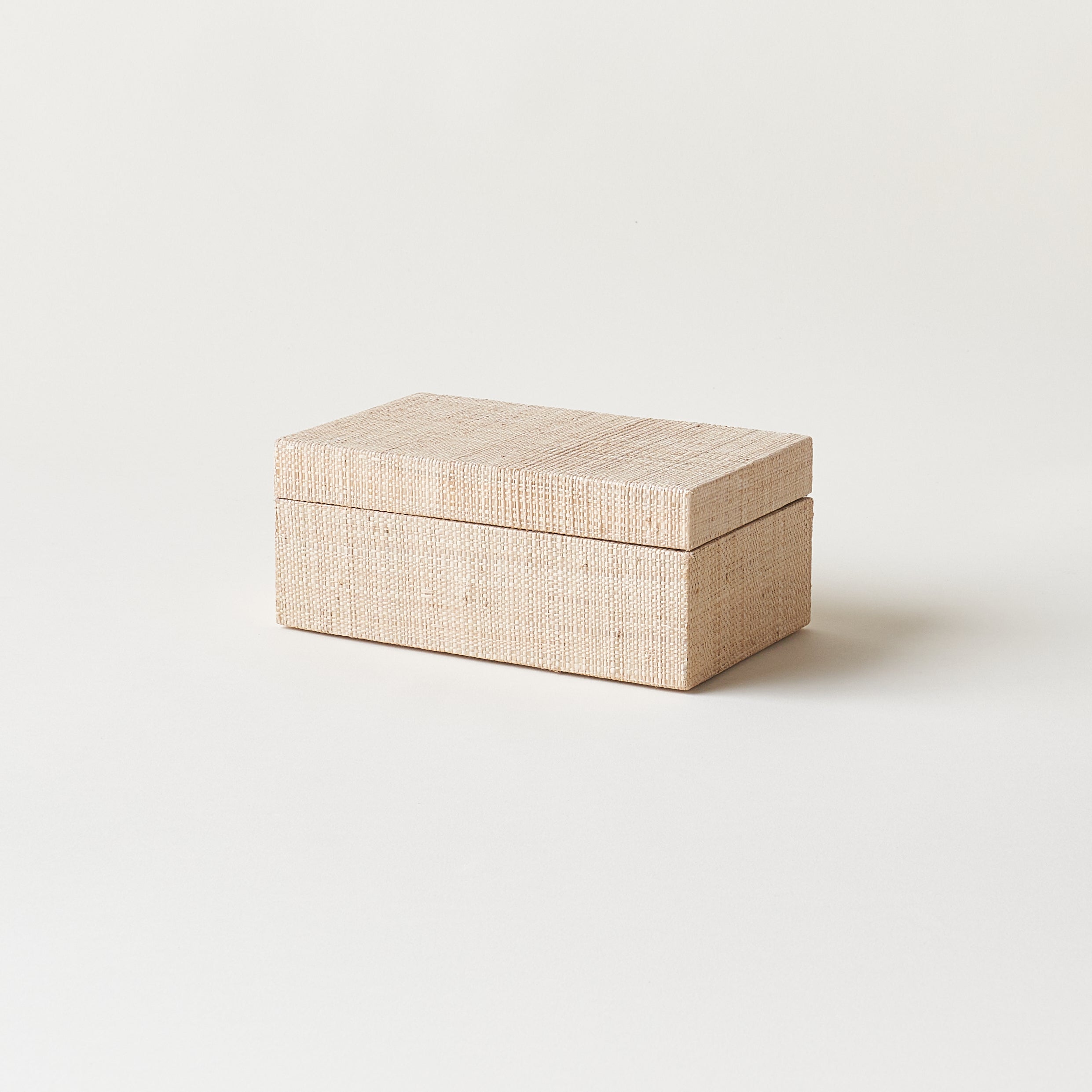Grasscloth Hinged Box
