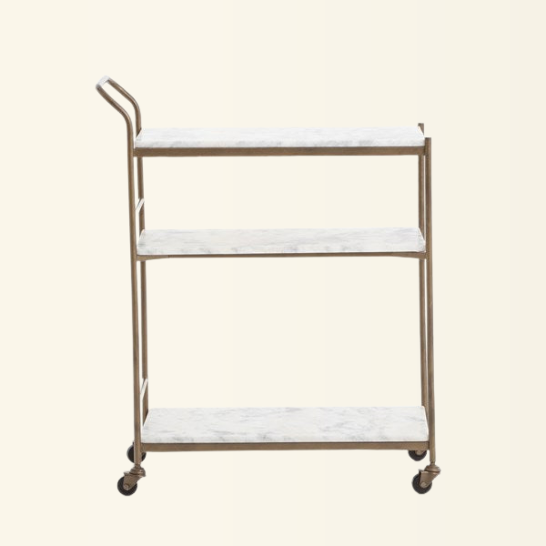 Cassandra Bar Cart - Rectangular