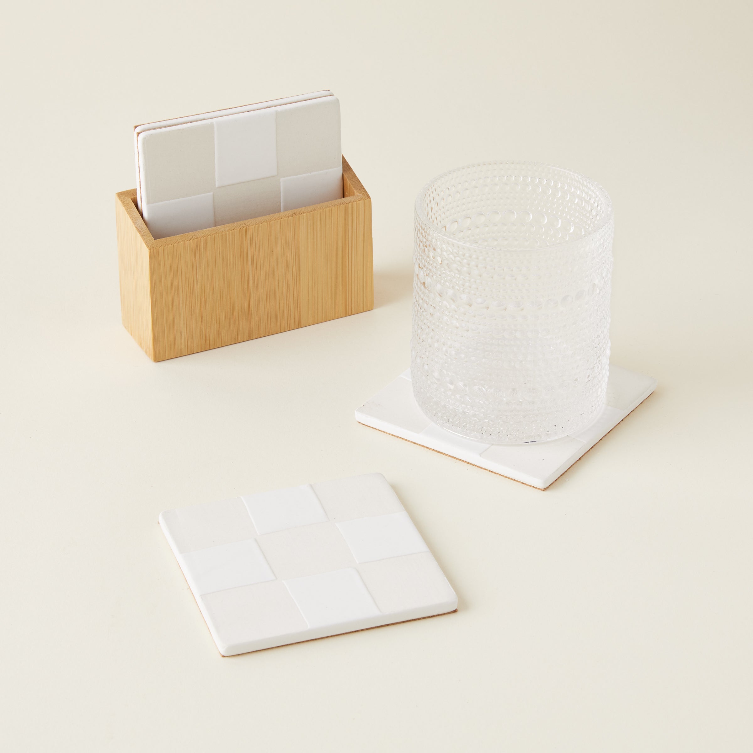 Checkered Coaster Set