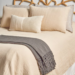 European Linen Duvet Cover Set - Natural