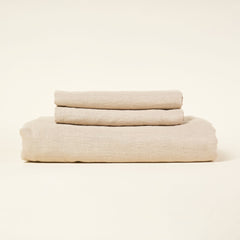 European Linen Duvet Cover Set - Natural