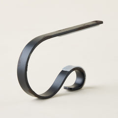 Antique Black Metal Stocking Holder
