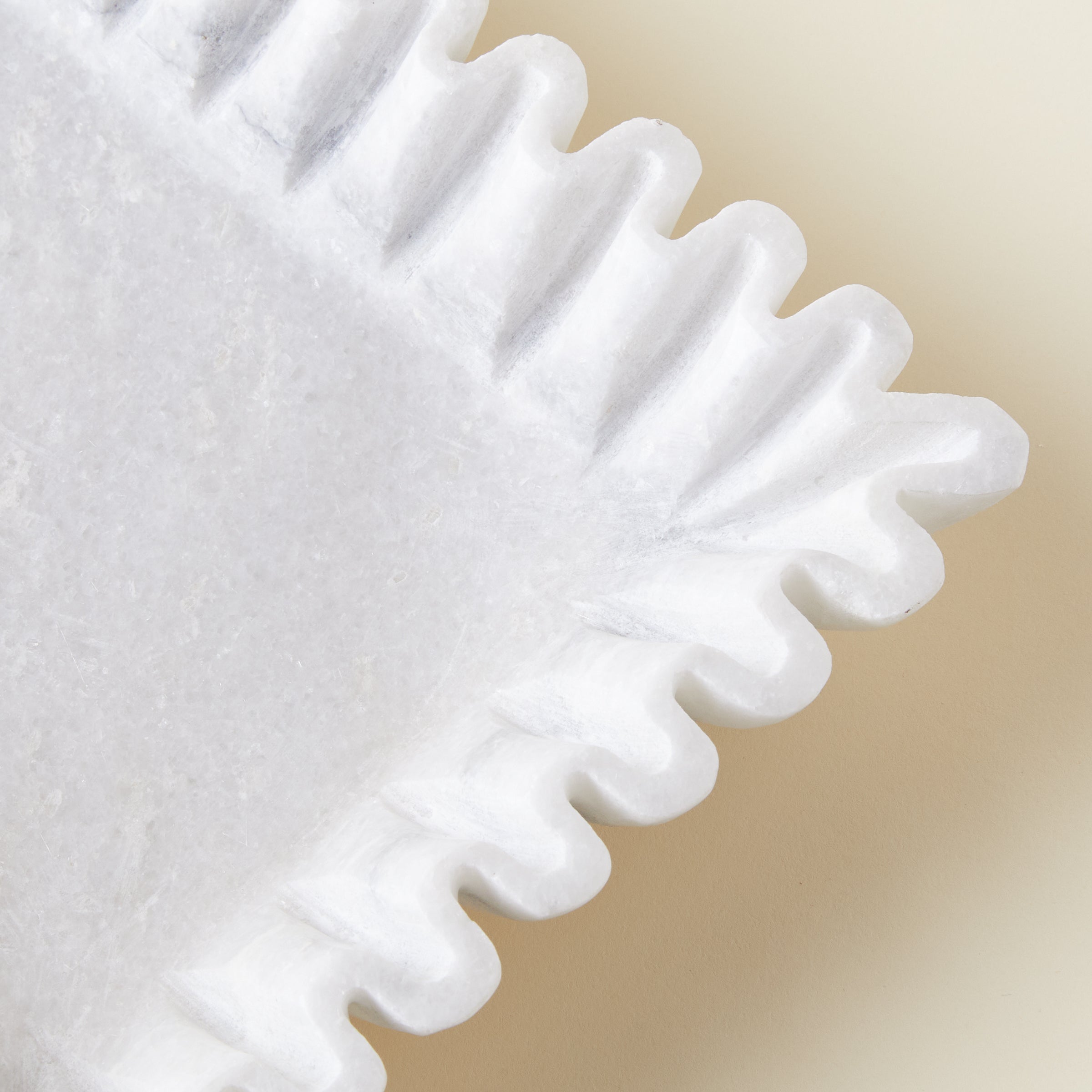 Fluted Marble Platter