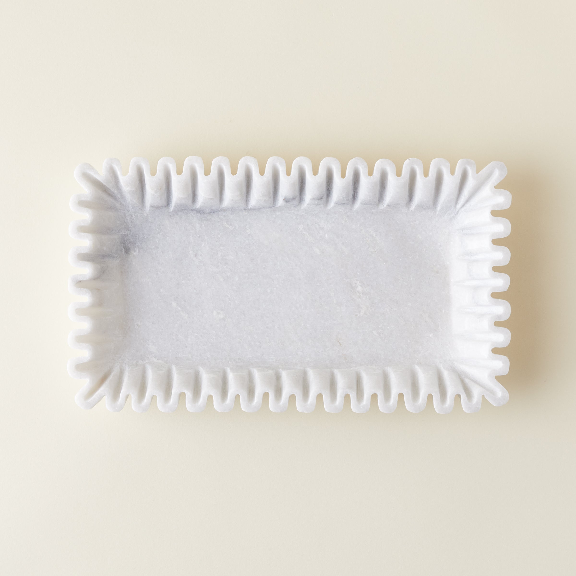 Fluted Marble Platter