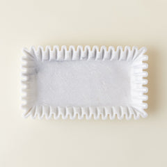 Fluted Marble Platter