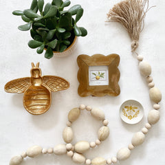 Gold Bee Dish