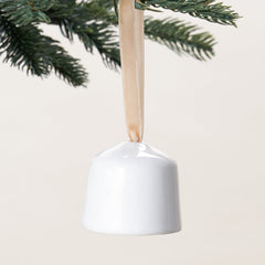 Ivory Porcelain Bell Ornament