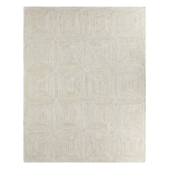 Bleached Diamond Jute Rug