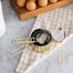 Hammered Gold Measuring Cups