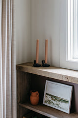 10" Fluted Taper Candle Set