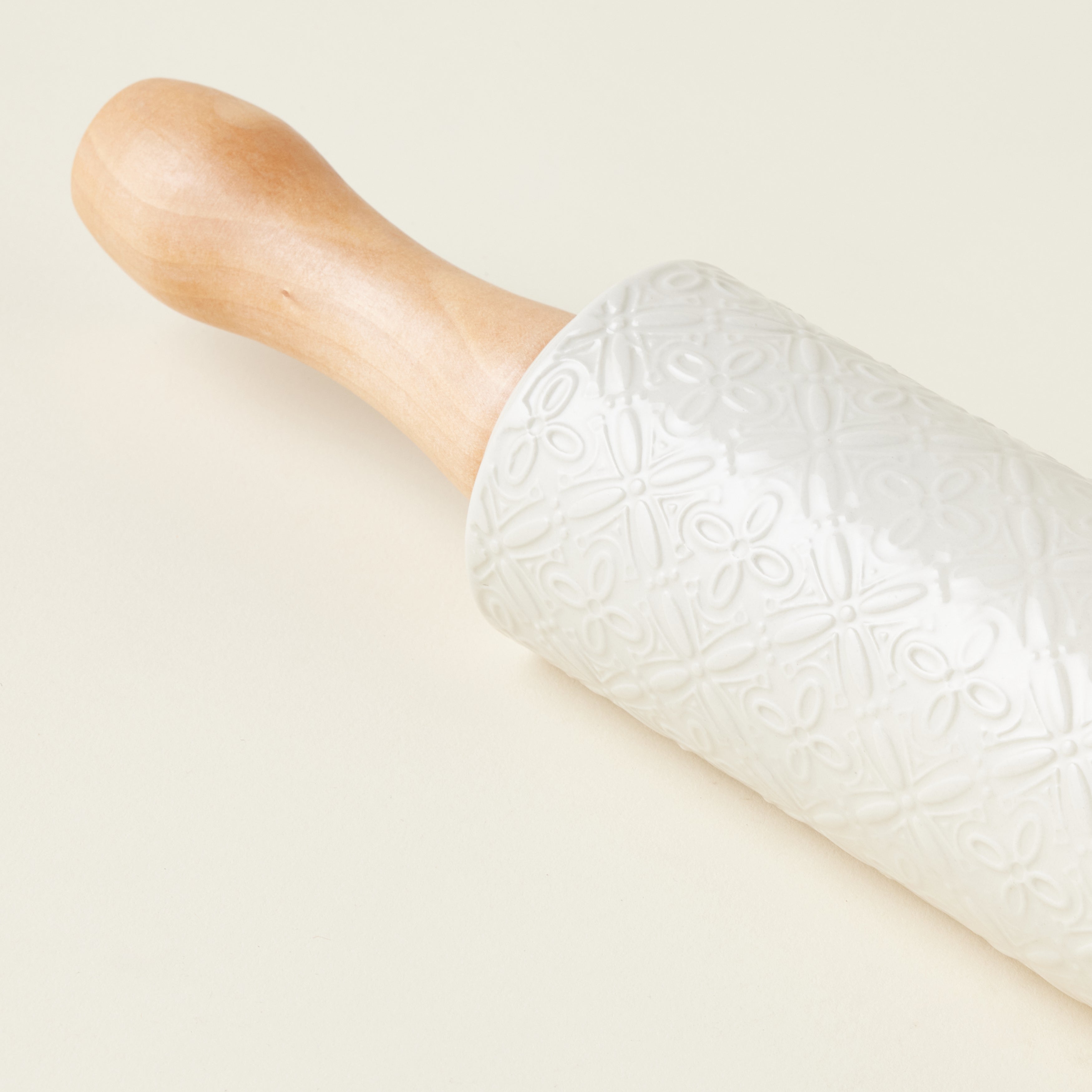 Embossed Stoneware Rolling Pin