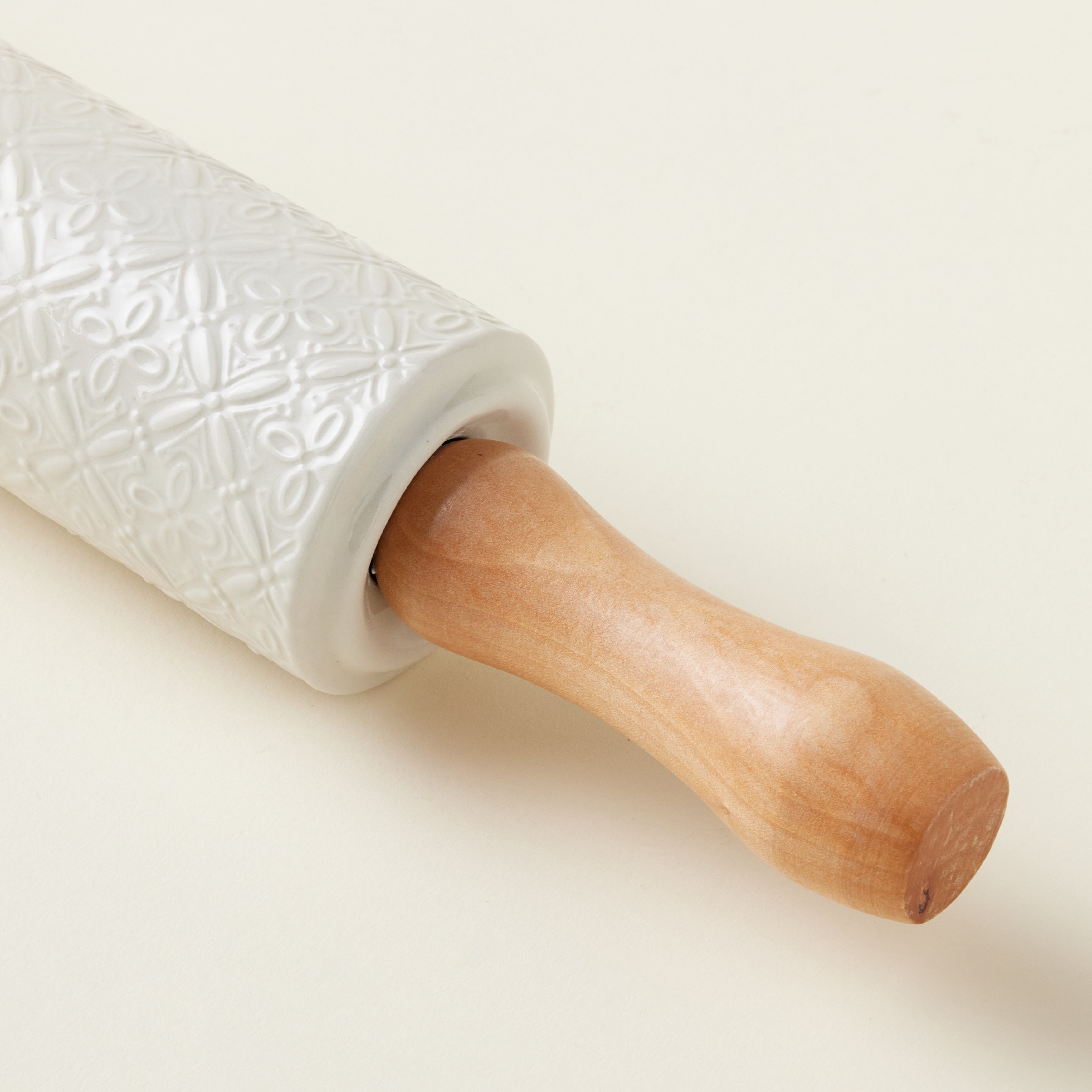 Embossed Stoneware Rolling Pin