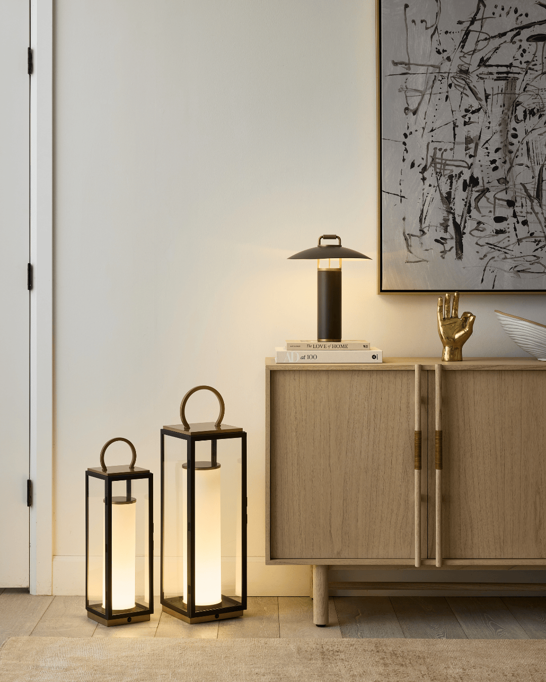 Gareth Exterior Rechargeable Table Lamp