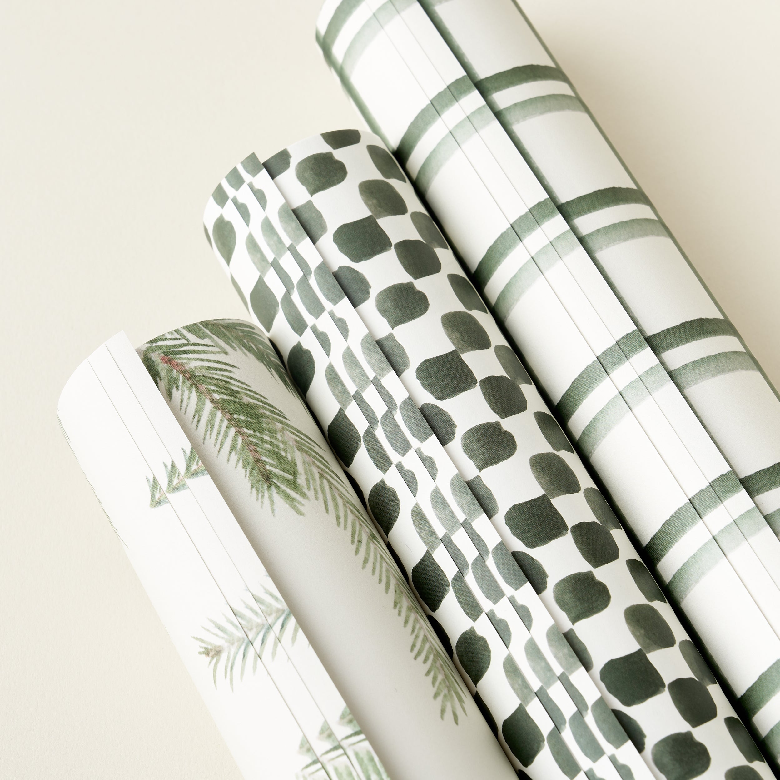 Green Checker Wrapping Paper