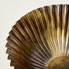 Fluted Antique Brass Bowl