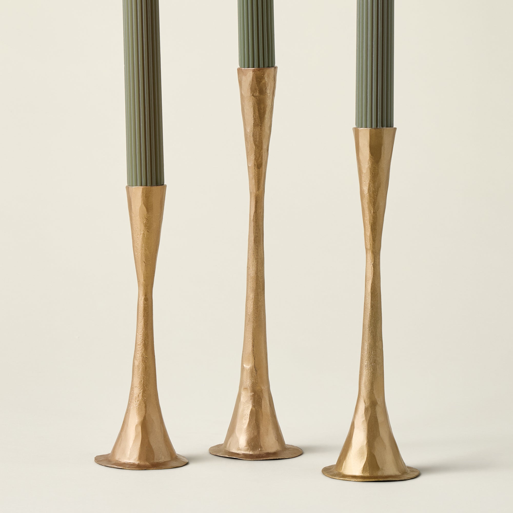 Hand-Forged Antique Brass Taper Holder