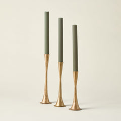 Hand-Forged Antique Brass Taper Holder