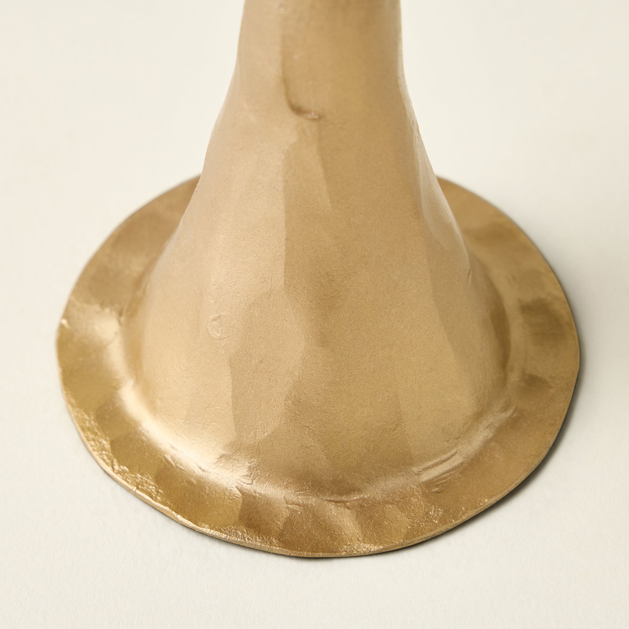 Hand-Forged Antique Brass Taper Holder