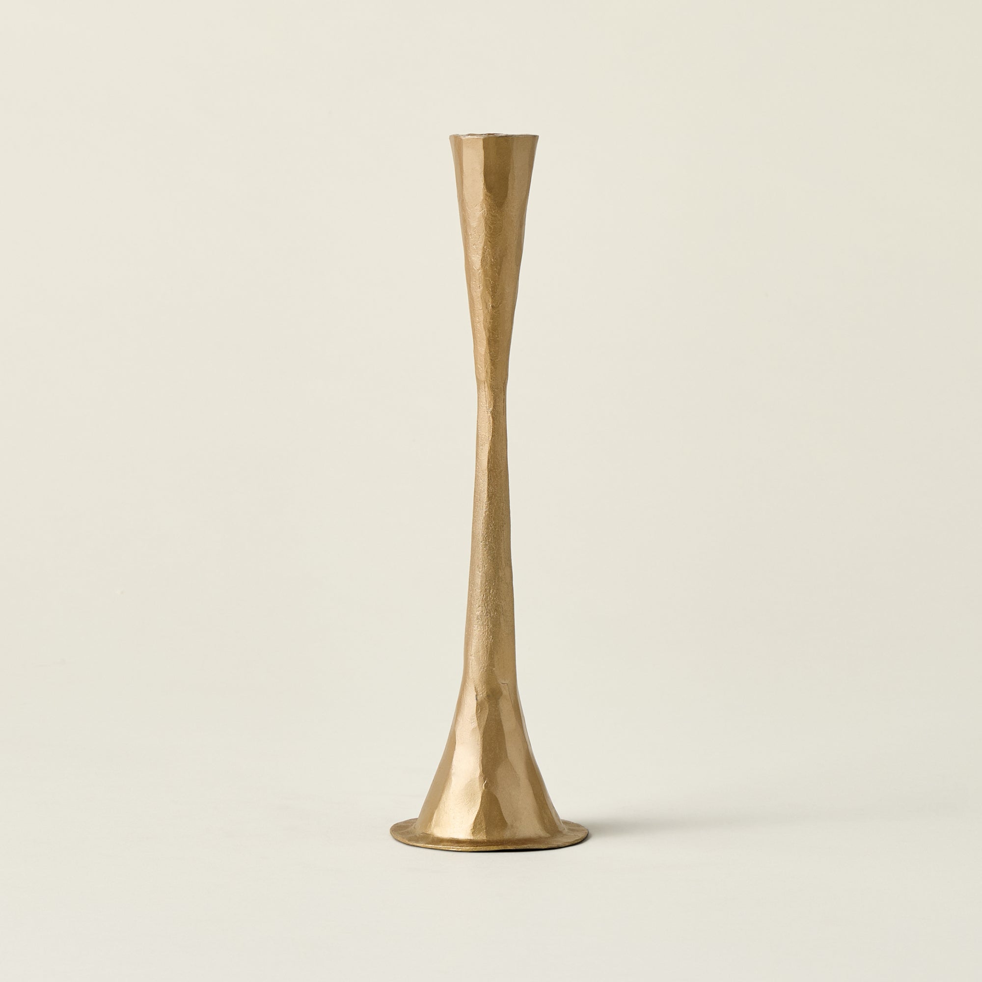 Hand-Forged Antique Brass Taper Holder